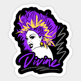 DIVINE 80S RETRO STYLE Sticker